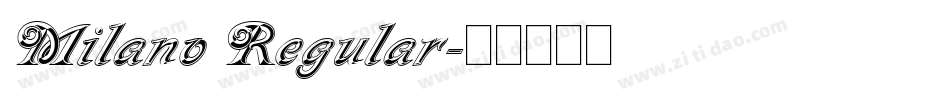 Milano Regular字体转换